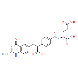 ChemSpider 2D Image | 10-formyl-5,8,10-trideazafolic acid | C23H22N4O8