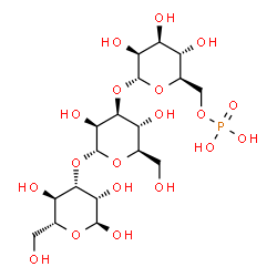 ChemSpider 2D Image | 6-O-Phosphono-alpha-D-mannopyranosyl-(1->3)-alpha-D-mannopyranosyl-(1->3)-alpha-D-mannopyranose | C18H33O19P