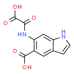 ChemSpider 2D Image | 6-(OXALYL-AMINO)-1H-INDOLE-5-CARBOXYLIC ACID | C11H8N2O5