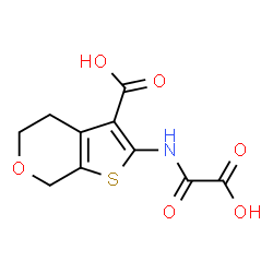 ChemSpider 2D Image | 2-(OXALYL-AMINO)-4,7-DIHYDRO-5H-THIENO[2,3-C]PYRAN-3-CARBOXYLIC ACID | C10H9NO6S