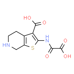 ChemSpider 2D Image | 2-(OXALYL-AMINO)-4,5,6,7-TETRAHYDRO-THIENO[2,3-C]PYRIDINE-3-CARBOXYLIC ACID | C10H10N2O5S