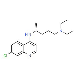 ChemSpider 2D Image | (-)-chloroquine | C18H26ClN3