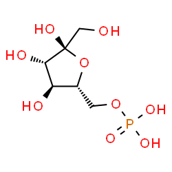ChemSpider 2D Image | 6-O-Phosphono-alpha-D-fructofuranose | C6H13O9P