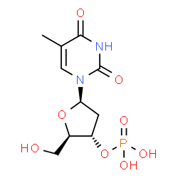ChemSpider 2D Image | 3'-Thymidylic acid | C10H15N2O8P