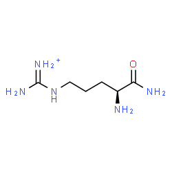 ChemSpider 2D Image | {[(4S)-4,5-Diamino-5-oxopentyl]amino}(imino)methanaminium | C6H16N5O