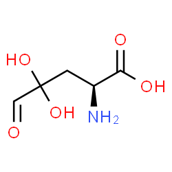 ChemSpider 2D Image | 4,4-Dihydroxy-5-oxo-L-norvaline | C5H9NO5