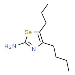 ChemSpider 2D Image | 4-Butyl-5-propyl-1,3-selenazol-2-amine | C10H18N2Se