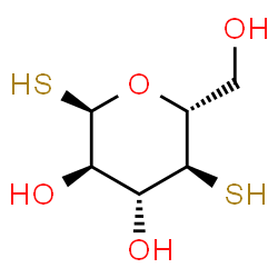 ChemSpider 2D Image | 1,4-Dithio-alpha-D-glucopyranose | C6H12O4S2