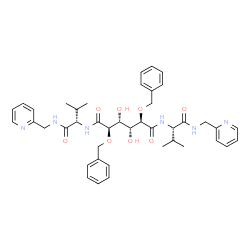 ChemSpider 2D Image | N,N-[2,5-O-DIBENZYL-GLUCARYL]-DI-[VALINYL-AMINOMETHANYL-PYRIDINE] | C42H52N6O8