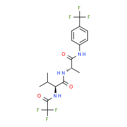 ChemSpider 2D Image | N-(Trifluoroacetyl)-L-valyl-N-[4-(trifluoromethyl)phenyl]-L-alaninamide | C17H19F6N3O3