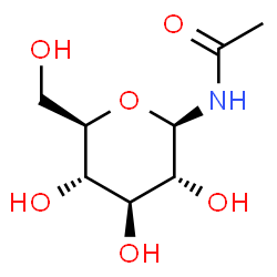 ChemSpider 2D Image | N-beta-D-Glucopyranosylacetamide | C8H15NO6