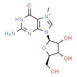 ChemSpider 2D Image | 7-Methylguanosine | C11H16N5O5
