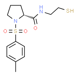 ChemSpider 2D Image | N-[TOSYL-D-PROLINYL]AMINO-ETHANETHIOL | C14H20N2O3S2