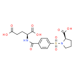 ChemSpider 2D Image | N-[4-(D-prolinosulfonyl)benzoyl]-L-glutamic acid | C17H20N2O9S
