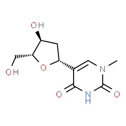 ChemSpider 2D Image | (1R)-1,4-Anhydro-2-deoxy-1-(1-methyl-2,4-dioxo-1,2,3,4-tetrahydro-5-pyrimidinyl)-D-erythro-pentitol | C10H14N2O5