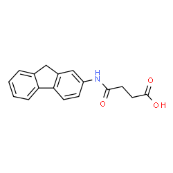ChemSpider 2D Image | 4-(9H-Fluoren-2-ylamino)-4-oxobutanoic acid | C17H15NO3