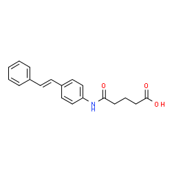 ChemSpider 2D Image | 4-(4-styrylphenylcarbamoyl)butyric acid | C19H19NO3