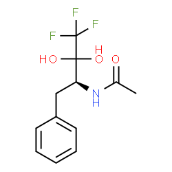 ChemSpider 2D Image | N-(1-BENZYL-3,3,3-TRIFLUORO-2,2-DIHYDROXY-PROPYL)-ACETAMIDE | C12H14F3NO3