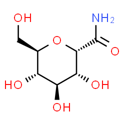 ChemSpider 2D Image | (2S,3R,4S,5S,6R)-3,4,5-Trihydroxy-6-(hydroxymethyl)tetrahydro-2H-pyran-2-carboxamide | C7H13NO6