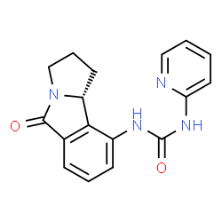 ChemSpider 2D Image | N'-(PYRROLIDINO[2,1-B]ISOINDOLIN-4-ON-8-YL)-N-(PYRIDIN-2-YL)UREA | C17H16N4O2