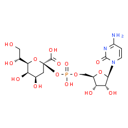 ChemSpider 2D Image | CMP-3-deoxy-beta-D-manno-octulosonic acid | C17H26N3O15P