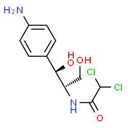 ChemSpider 2D Image | ALPHA-N-DICHLOROACETYL-P-AMINOPHENYLSERINOL | C11H14Cl2N2O3