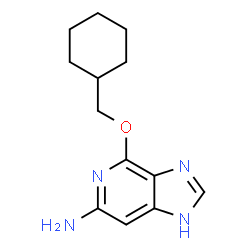ChemSpider 2D Image | 1-AMINO-6-CYCLOHEX-3-ENYLMETHYLOXYPURINE | C13H18N4O