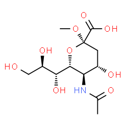 ChemSpider 2D Image | 2-O-METHYL-5-N-ACETYL-ALPHA-D- NEURAMINIC ACID | C12H21NO9