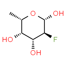 ChemSpider 2D Image | 2-deoxy-2-fluoro-beta-L-fucose | C6H11FO4