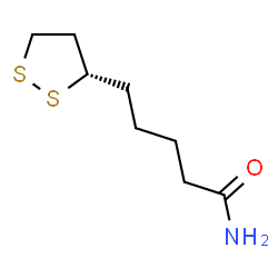 ChemSpider 2D Image | 5-[(3S)-1,2-Dithiolan-3-yl]pentanamide | C8H15NOS2