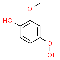 ChemSpider 2D Image | 4-Hydroperoxy-2-methoxyphenol | C7H8O4