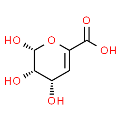 ChemSpider 2D Image | 4-Deoxy-alpha-L-erythro-hex-4-enopyranuronic acid | C6H8O6
