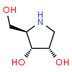 ChemSpider 2D Image | IMINORIBITOL | C5H11NO3