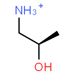 ChemSpider 2D Image | (2R)-2-Hydroxy-1-propanaminium | C3H10NO