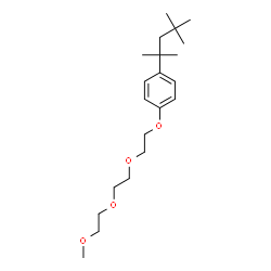 ChemSpider 2D Image | 1-{2-[2-(2-METHOXYETHOXY)ETHOXY]ETHOXY}-4-(1,1,3,3-TETRAMETHYLBUTYL)BENZENE | C21H36O4