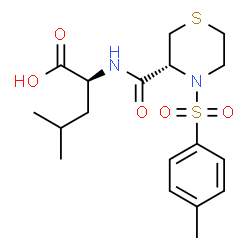 ChemSpider 2D Image | (3r)-4-(P-Toluenesulfonyl)-1,4-Thiazane-3-Carboxylicacid-L-Leucine | C18H26N2O5S2
