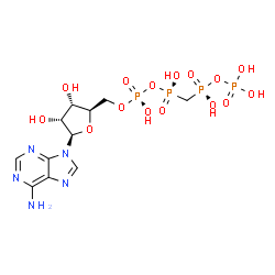 ChemSpider 2D Image | DIPHOSPHOMETHYLPHOSPHONIC ACID ADENYLATE ESTER | C11H19N5O15P4