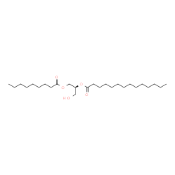 ChemSpider 2D Image | (2S)-1-Hydroxy-3-(nonanoyloxy)-2-propanyl myristate | C26H50O5