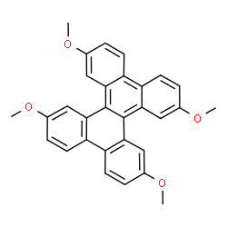 ChemSpider 2D Image | 2,7,10,15-Tetramethoxydibenzo[g,p]chrysene | C30H24O4