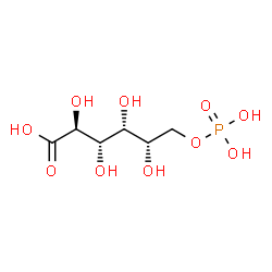 ChemSpider 2D Image | 6-O-Phosphono-L-gulonic acid | C6H13O10P