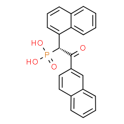 ChemSpider 2D Image | BIS-NAPTHYL BETA-KETOPHOSPHONIC ACID | C22H17O4P