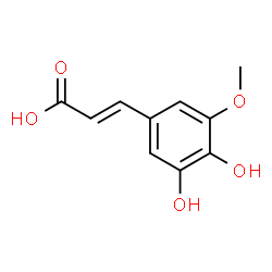 ChemSpider 2D Image | (2E)-5-Hydroxyferulic acid | C10H10O5