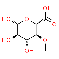 ChemSpider 2D Image | 4-O-METHYL-BETA-D-GLUCURONIC ACID | C7H12O7