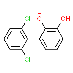 ChemSpider 2D Image | 2',6'-Dichloro-2,3-biphenyldiol | C12H8Cl2O2
