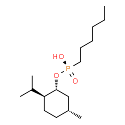 ChemSpider 2D Image | (1R)-MENTHYL HEXYL PHOSPHONATE GROUP | C16H33O3P