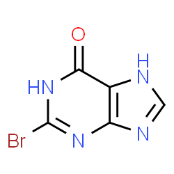 ChemSpider 2D Image | 2-Bromohypoxanthine | C5H3BrN4O