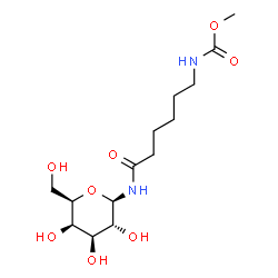 ChemSpider 2D Image | N-{6-[(Methoxycarbonyl)amino]hexanoyl}-beta-D-galactopyranosylamine | C14H26N2O8
