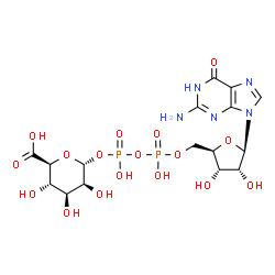 ChemSpider 2D Image | GDP-alpha-D-mannuronic acid | C16H23N5O17P2