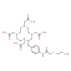 ChemSpider 2D Image | (S)-2-{4-[2-(2-hydroxyethylthio)acetamido]benzyl}-DOTA | C27H41N5O10S