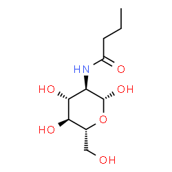 ChemSpider 2D Image | N-BUTANOYL-2-AMINO-2-DEOXY-GLUCOPYRANOSIDE | C10H19NO6